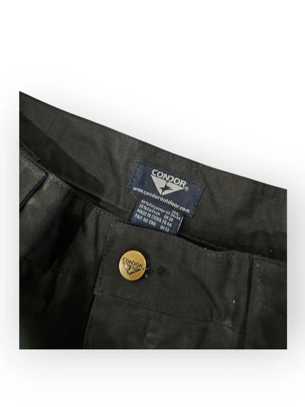 NWT Condor Outdoor Tactical Cargo Pants 36x34 Black Ripstop Workwear Utility